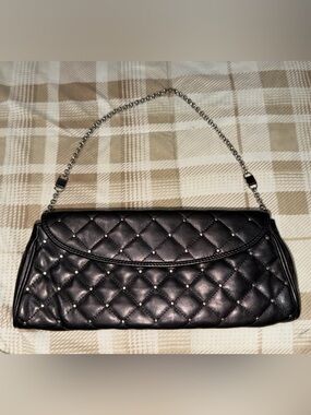 Tiffany & Co. Quilted Leather Studded Clutch – Black, Made in Italy